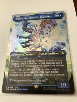 MTG Rikku, Resourceful Guardian MINT Borderless Chocobo Track FOIL Final Fantasy - Image 1