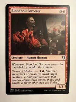 Bloodboil Sorcerer 164/361 Uncommon Baldur's Gate MTG NM Magic The Gathering - Image 1
