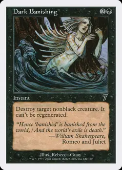 Dark Banishing [Seventh Edition] Magic MTG - Image 1