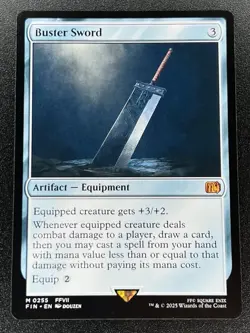 Buster Sword M 0255 FIN Regular MTG Magic the Gathering: Final Fantasy NM - Image 1
