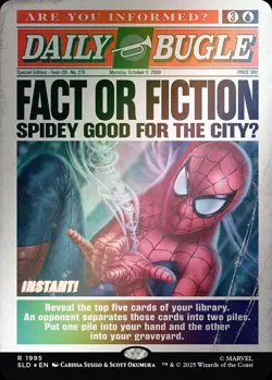 MTG Secret Lair x Marvel's Spider-Man: Daily Bugle Breaking News [Foil Version] - Image 2