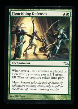 * * 1x Flourishing Defenses x1 * * Shadowmoor MTG Very Light Play to Near Mint - Image 1