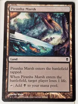 Piranha Marsh - Zendikar - Magic the Gathering MTG Nice! - Image 1