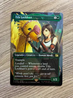 MTG Tifa Lockhart 567 Borderless Chocobo Track Foil Final Fantasy FIN - Image 1