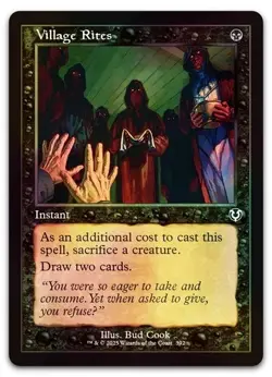 Village Rites (Retro Frame) #392 (Foil) (NM) Innistrad Remastered INR Magic MTG - Image 1