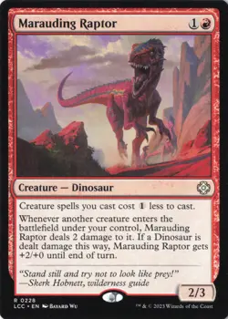 Marauding Raptor R Commander: The Lost Caverns of Ixalan 228 Near Mint - Image 1