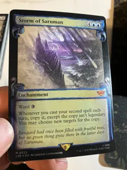 Storm Of Saruman Showcase Scrolls Foil MTG MISPRINT DOUBLE STAMP - Image 1