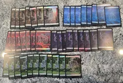 MTG Spiderman Full Art Lands Lot x42 Regular & Foil Magic the Gathering - Image 1