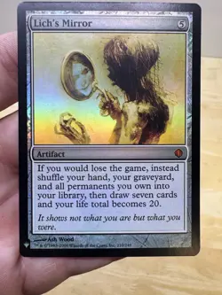 MTG Magic the Gathering Lich's Mirror (210/260) Shards of Alara NM FOIL - Image 1
