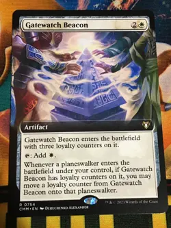 C5235 MAGIC MTG COMMANDER MASTERS GATEWATCH BEACON #0754 NM RARE BORDERLESS - Image 1