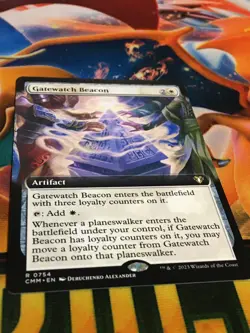 C5235 MAGIC MTG COMMANDER MASTERS GATEWATCH BEACON #0754 NM RARE BORDERLESS - Image 2