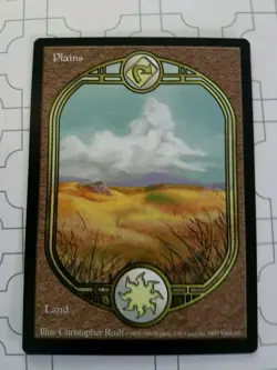 MTG Plains Unglued Full Art Land Magic the Gathering - Image 1