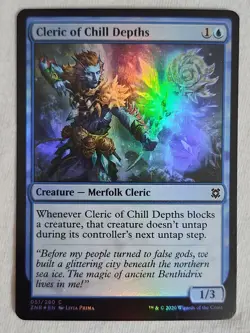 Cleric of Chill Depths 51 Zendikar Rising Foil Magic the Gathering - Image 1