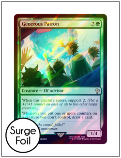 1x Generous Patron, Surge Foil, Final Fantasy, Magic MTG NM - Image 1