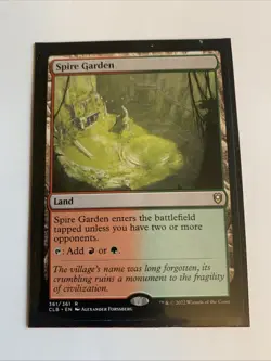 MTG Commander Legends Baldur's Gate Spire Garden #361 Rare Land Magic - Image 1