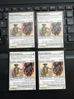 Bushi Tenderfoot X4 Champions Of Kamigawa Ex Condition See Pics Front/Back - Image 1