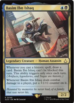 Basim Ibn Ishaq R Universes Beyond: Assassin's Creed 49 NM MTG - Image 1