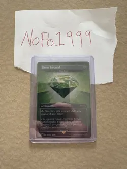 Chaos Emerald (Lotus Petal) Green 7031 Secret Lair Drop Sonic Bonus MTG NM FOIL - Image 1