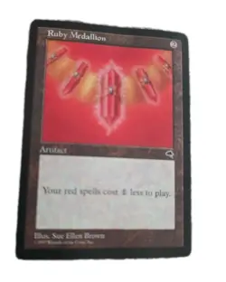 1x Ruby Medallion - Tempest - LP - MTG Vintage Magic The Gathering - Image 1