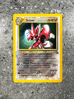 Pokemon TCG Cards Scizor 33 WOTC Black Star Promo - Image 1