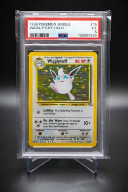 Wigglytuff Holo PSA 5 EX 1999 Pokemon Jungle #16 Vintage WOTC Holo Rare - Image 1
