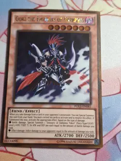 Yu-Gi-Oh Gorz the Emissary of Darkness | Gold Rare | PGL2-EN081 | Unlimted Ed - Image 1