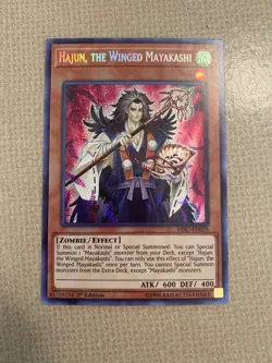 Yu-Gi-Oh! hajun, the winged mayakashi mint secret rare 1st ed HISU-EN029 - Image 1