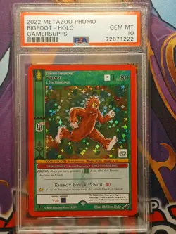 Metazoo x Gamer Supps Bigfoot Promo Card Full Holo Wilderness Exclusive PSA 10 - Image 1