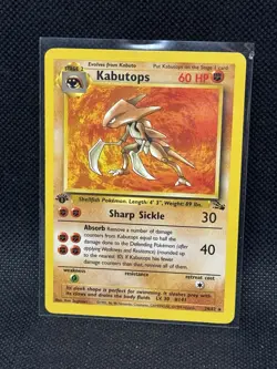 Kabutops 24/62 1st Edition Fossil Regular Vintage Pokemon Card Rare - Image 1