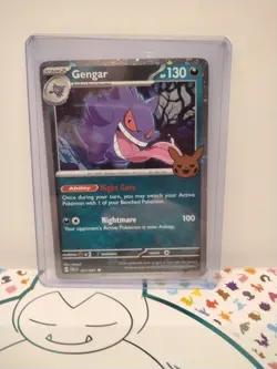 GENGAR 57/091 TRICK OR TRADE Stamp Paldean Fates HOLO Pokemon Card COMBIN SHIP B - Image 3
