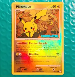 Pokemon TCG Mysterious Treasures Pikachu Reverse Holo Card 2007 #94/123 - Image 1