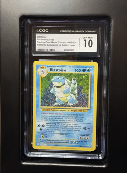 CGC 10 Blastoise 003/034 CLB Trading Card Game Classic Deck Pokemon Gem Mint - Image 1