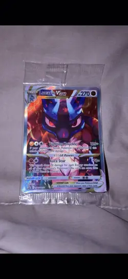 Lucario VSTAR SWSH291 Sword & Shield Promo Pokemon Card - Holo - Sealed Plastic - Image 1