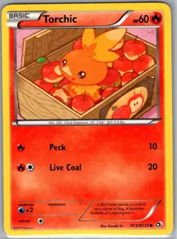 Torchic RC5/RC25 Reverse Holo Legendary Treasures - Pokemon Card - NM - Image 1