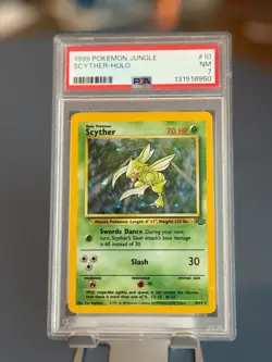 Vintage Scyther 10/64 Jungle holo - PSA graded 7 NM - Pokemon TCG card - Image 3
