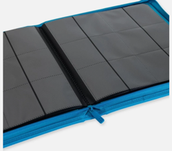 Vault X 12 Pocket Exo-Tec Zip Binder Neon Blue Holds 480 Cards Brand New! - Image 2