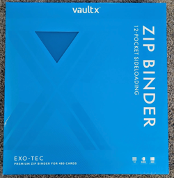 Vault X 12 Pocket Exo-Tec Zip Binder Neon Blue Holds 480 Cards Brand New! - Image 3