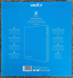Vault X 12 Pocket Exo-Tec Zip Binder Neon Blue Holds 480 Cards Brand New! - Image 4