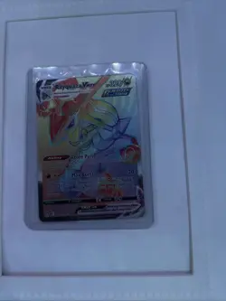 Pokemon TCG Evolving Skies Rayquaza VMAX Rainbow Secret Rare Card 217/203 - Image 1