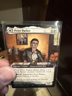 Magic the Gathering Spider-Man, Peter Parker NYCC Comic-Con 2025 Promo Card - Image 1