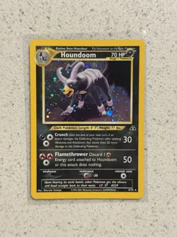 Houndoom 4/75 Holo Neo Discovery Pokemon Card TCG LP - Image 1