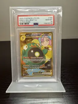 Pokemon TCG Journey Together Iono's Bellibolt EX #188 Hyper Rare Card PSA 10 - Image 1