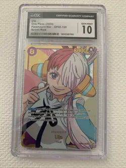 One Piece Card Game Uta OP02-120 SEC Paramount War English Film Alt Art - Image 1