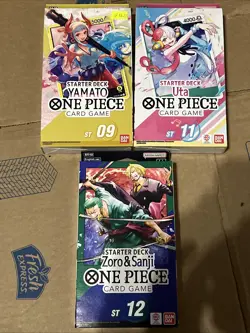 One Piece Card Game Started Deck Lot Of 7 - Image 3