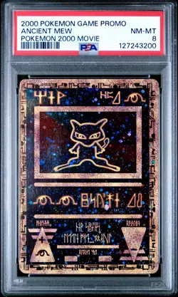 Pokemon Movie 2000 Game Promo Ancient Mew Card PSA 8 Near Mint - Image 1