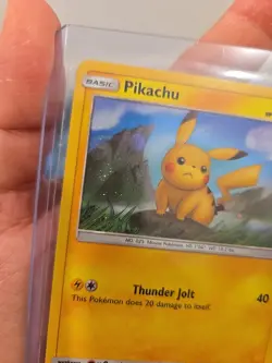 Pokemon Card Swirl! Holo Pikachu SM183 Black Star Promo Sun & Moon 10 Worthy - Image 2