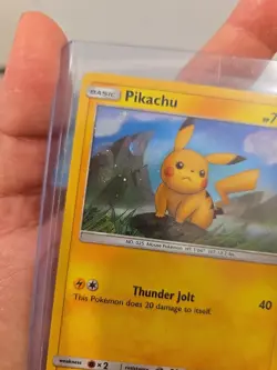 Pokemon Card Swirl! Holo Pikachu SM183 Black Star Promo Sun & Moon 10 Worthy - Image 4