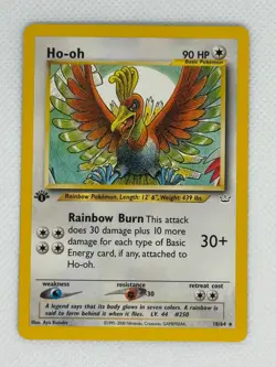 1st Edition Ho-oh 18/64 Neo Revelation Set Rare Vintage Pokemon Card - NM - Image 1