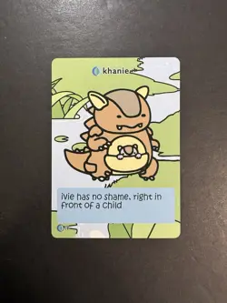Pokiebubies 1st Edition Fan Art Khanie Pokemon Kangaskhan #28 Card Non Holo - Image 1