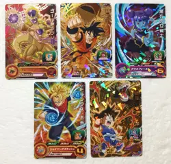 Lot of 5 Japanese Dragon Ball Super Dragonball Heroes TCG Promo Card Set - Image 1
